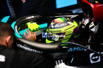 2024-06-29 - HAMILTON Lewis (gbr), Mercedes AMG F1 Team W15, portrait during the Formula 1 Qatar Airways Austrian Grand Prix 2024, 11th round of the 2024 Formula One World Championship from June 28 to 30, 2024 on the Red Bull Ring, in Spielberg, Austria - F1 - AUSTRIAN GRAND PRIX 2024 - FORMULA 1 - MOTORS