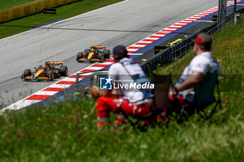 2024-06-29 - 01 VERSTAPPEN Max (nld), Red Bull Racing RB20, action 81 PIASTRI Oscar (aus), McLaren F1 Team MCL38, action during the Formula 1 Qatar Airways Austrian Grand Prix 2024, 11th round of the 2024 Formula One World Championship from June 28 to 30, 2024 on the Red Bull Ring, in Spielberg, Austria - F1 - AUSTRIAN GRAND PRIX 2024 - FORMULA 1 - MOTORS