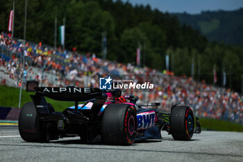 2024-06-29 - 31 OCON Esteban (fra), Alpine F1 Team A524, action during the Formula 1 Qatar Airways Austrian Grand Prix 2024, 11th round of the 2024 Formula One World Championship from June 28 to 30, 2024 on the Red Bull Ring, in Spielberg, Austria - F1 - AUSTRIAN GRAND PRIX 2024 - FORMULA 1 - MOTORS