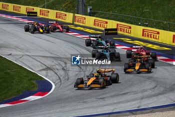 2024-06-29 - 04 NORRIS Lando (gbr), McLaren F1 Team MCL38, 81 PIASTRI Oscar (aus), McLaren F1 Team MCL38, action during the Formula 1 Qatar Airways Austrian Grand Prix 2024, 11th round of the 2024 Formula One World Championship from June 28 to 30, 2024 on the Red Bull Ring, in Spielberg, Austria - F1 - AUSTRIAN GRAND PRIX 2024 - FORMULA 1 - MOTORS