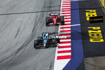 2024-06-29 - 44 HAMILTON Lewis (gbr), Mercedes AMG F1 Team W15, 16 LECLERC Charles (mco), Scuderia Ferrari SF-24, action during the Formula 1 Qatar Airways Austrian Grand Prix 2024, 11th round of the 2024 Formula One World Championship from June 28 to 30, 2024 on the Red Bull Ring, in Spielberg, Austria - F1 - AUSTRIAN GRAND PRIX 2024 - FORMULA 1 - MOTORS