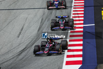 2024-06-29 - 31 OCON Esteban (fra), Alpine F1 Team A524, 10 GASLY Pierre (fra), Alpine F1 Team A524, action during the Formula 1 Qatar Airways Austrian Grand Prix 2024, 11th round of the 2024 Formula One World Championship from June 28 to 30, 2024 on the Red Bull Ring, in Spielberg, Austria - F1 - AUSTRIAN GRAND PRIX 2024 - FORMULA 1 - MOTORS