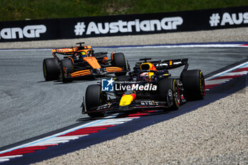 2024-06-29 - 01 VERSTAPPEN Max (nld), Red Bull Racing RB20, 04 NORRIS Lando (gbr), McLaren F1 Team MCL38, action during the Formula 1 Qatar Airways Austrian Grand Prix 2024, 11th round of the 2024 Formula One World Championship from June 28 to 30, 2024 on the Red Bull Ring, in Spielberg, Austria - F1 - AUSTRIAN GRAND PRIX 2024 - FORMULA 1 - MOTORS