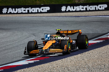 2024-06-29 - 04 NORRIS Lando (gbr), McLaren F1 Team MCL38, action during the Formula 1 Qatar Airways Austrian Grand Prix 2024, 11th round of the 2024 Formula One World Championship from June 28 to 30, 2024 on the Red Bull Ring, in Spielberg, Austria - F1 - AUSTRIAN GRAND PRIX 2024 - FORMULA 1 - MOTORS