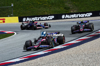 2024-06-29 - 31 OCON Esteban (fra), Alpine F1 Team A524, 10 GASLY Pierre (fra), Alpine F1 Team A524, action during the Formula 1 Qatar Airways Austrian Grand Prix 2024, 11th round of the 2024 Formula One World Championship from June 28 to 30, 2024 on the Red Bull Ring, in Spielberg, Austria - F1 - AUSTRIAN GRAND PRIX 2024 - FORMULA 1 - MOTORS