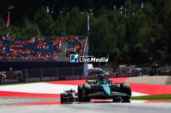 2024-06-29 - 14 ALONSO Fernando (spa), Aston Martin F1 Team AMR24, action during the Formula 1 Qatar Airways Austrian Grand Prix 2024, 11th round of the 2024 Formula One World Championship from June 28 to 30, 2024 on the Red Bull Ring, in Spielberg, Austria - F1 - AUSTRIAN GRAND PRIX 2024 - FORMULA 1 - MOTORS