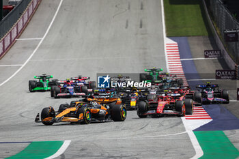 2024-06-29 - 81 PIASTRI Oscar (aus), McLaren F1 Team MCL38, action during the Formula 1 Qatar Airways Austrian Grand Prix 2024, 11th round of the 2024 Formula One World Championship from June 28 to 30, 2024 on the Red Bull Ring, in Spielberg, Austria - F1 - AUSTRIAN GRAND PRIX 2024 - FORMULA 1 - MOTORS