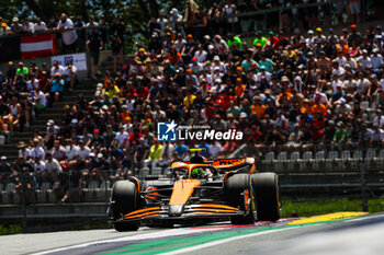 2024-06-29 - 04 NORRIS Lando (gbr), McLaren F1 Team MCL38, action during the Formula 1 Qatar Airways Austrian Grand Prix 2024, 11th round of the 2024 Formula One World Championship from June 28 to 30, 2024 on the Red Bull Ring, in Spielberg, Austria - F1 - AUSTRIAN GRAND PRIX 2024 - FORMULA 1 - MOTORS