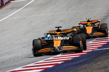 2024-06-29 - 81 PIASTRI Oscar (aus), McLaren F1 Team MCL38, action during the Formula 1 Qatar Airways Austrian Grand Prix 2024, 11th round of the 2024 Formula One World Championship from June 28 to 30, 2024 on the Red Bull Ring, in Spielberg, Austria - F1 - AUSTRIAN GRAND PRIX 2024 - FORMULA 1 - MOTORS