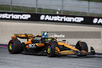 2024-06-29 - 04 NORRIS Lando (gbr), McLaren F1 Team MCL38, action during the Formula 1 Qatar Airways Austrian Grand Prix 2024, 11th round of the 2024 Formula One World Championship from June 28 to 30, 2024 on the Red Bull Ring, in Spielberg, Austria - F1 - AUSTRIAN GRAND PRIX 2024 - FORMULA 1 - MOTORS