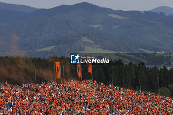 2024-06-29 - Max Verstappen supporters are seen during the Formula 1 Qatar Airways Austrian Grand Prix 2024, 11th round of the 2024 Formula One World Championship from June 28 to 30, 2024 on the Red Bull Ring, in Spielberg, Austria - F1 - AUSTRIAN GRAND PRIX 2024 - FORMULA 1 - MOTORS