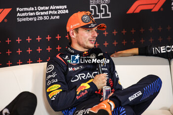 2024-06-29 - VERSTAPPEN Max (ned), Red Bull Racing RB20, portrait press conference during the Formula 1 Qatar Airways Austrian Grand Prix 2024, 11th round of the 2024 Formula One World Championship from June 28 to 30, 2024 on the Red Bull Ring, in Spielberg, Austria - F1 - AUSTRIAN GRAND PRIX 2024 - FORMULA 1 - MOTORS