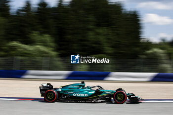 2024-06-29 - 18 STROLL Lance (can), Aston Martin F1 Team AMR24, action during the Formula 1 Qatar Airways Austrian Grand Prix 2024, 11th round of the 2024 Formula One World Championship from June 28 to 30, 2024 on the Red Bull Ring, in Spielberg, Austria - F1 - AUSTRIAN GRAND PRIX 2024 - FORMULA 1 - MOTORS