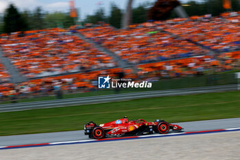 2024-06-29 - 55 SAINZ Carlos (spa), Scuderia Ferrari SF-24, action during the Formula 1 Qatar Airways Austrian Grand Prix 2024, 11th round of the 2024 Formula One World Championship from June 28 to 30, 2024 on the Red Bull Ring, in Spielberg, Austria - F1 - AUSTRIAN GRAND PRIX 2024 - FORMULA 1 - MOTORS