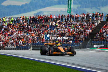 2024-06-29 - 04 NORRIS Lando (gbr), McLaren F1 Team MCL38, action during the Formula 1 Qatar Airways Austrian Grand Prix 2024, 11th round of the 2024 Formula One World Championship from June 28 to 30, 2024 on the Red Bull Ring, in Spielberg, Austria - F1 - AUSTRIAN GRAND PRIX 2024 - FORMULA 1 - MOTORS