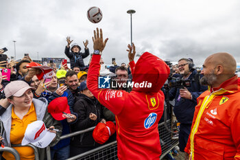 2024-07-05 - Carlos Sainz Jr. (ESP) - Scuderia Ferrari - Ferrari SF-24 - Ferrari during Free Practice on day 2, friday july 5, 2024 of the formula 1 qatar airways british grand prix 2024, scheduled to take place at the silverstone circuit from july 5 to july 7, 2024 - FORMULA 1 - QATAR AIRWAYS BRITISHGRAND PRIX 2024 - PRACTICE - FORMULA 1 - MOTORS