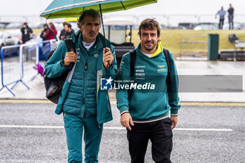 2024-07-05 - Fernando Alonso (ESP) - Aston Martin Aramco F1 Team - Aston Martin AMR24 - Mercedes during Free Practice on day 2, friday july 5, 2024 of the formula 1 qatar airways british grand prix 2024, scheduled to take place at the silverstone circuit from july 5 to july 7, 2024 - FORMULA 1 - QATAR AIRWAYS BRITISHGRAND PRIX 2024 - PRACTICE - FORMULA 1 - MOTORS