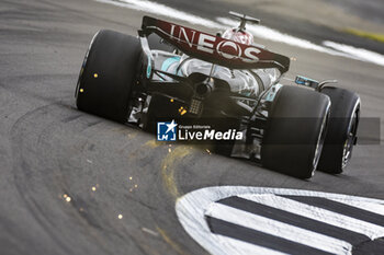 2024-07-05 - George Russell (GBR) - Mercedes-AMG PETRONAS F1 Team - Mercedes W15 - Mercedes E Performance during Free Practice on day 2, friday july 5, 2024 of the formula 1 qatar airways british grand prix 2024, scheduled to take place at the silverstone circuit from july 5 to july 7, 2024 - FORMULA 1 - QATAR AIRWAYS BRITISHGRAND PRIX 2024 - PRACTICE - FORMULA 1 - MOTORS