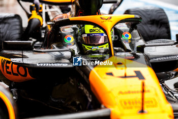 2024-07-06 - Lando Norris (GBR) - McLaren Formula 1 Team - McLaren MCL38 - Mercedes during Free Practice 3 on day 3, saturday july 6, 2024 of the formula 1 qatar airways british grand prix 2024, scheduled to take place at the silverstone circuit from july 5 to july 7, 2024 - FORMULA 1 - QATAR AIRWAYS BRITISHGRAND PRIX 2024 - PRACTICE AND QUALIFY - FORMULA 1 - MOTORS