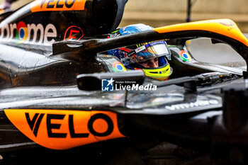 2024-07-06 - Oscar Piastri (AUS) - McLaren Formula 1 Team - McLaren MCL38 - Mercedes
 during Free Practice 3 on day 3, saturday july 6, 2024 of the formula 1 qatar airways british grand prix 2024, scheduled to take place at the silverstone circuit from july 5 to july 7, 2024 - FORMULA 1 - QATAR AIRWAYS BRITISHGRAND PRIX 2024 - PRACTICE AND QUALIFY - FORMULA 1 - MOTORS