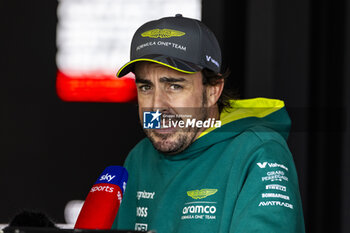 2024-07-06 - Fernando Alonso (ESP) - Aston Martin Aramco F1 Team - Aston Martin AMR24 - Mercedes during Qualify Session on day 2, friday july 6, 2024 of the formula 1 qatar airways british grand prix 2024, scheduled to take place at the silverstone circuit from july 5 to july 7, 2024 - FORMULA 1 - QATAR AIRWAYS BRITISHGRAND PRIX 2024 - PRACTICE AND QUALIFY - FORMULA 1 - MOTORS