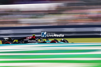 2024-07-06 - Lewis Hamilton (GBR) - Mercedes-AMG PETRONAS F1 Team - Mercedes W15 - Mercedes E Performance during Free Practice on day 2, friday july 5, 2024 of the formula 1 qatar airways british grand prix 2024, scheduled to take place at the silverstone circuit from july 5 to july 7, 2024 - FORMULA 1 - QATAR AIRWAYS BRITISHGRAND PRIX 2024 - PRACTICE AND QUALIFY - FORMULA 1 - MOTORS