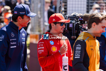 2024-07-07 - Driver Parade Fernando Alonso (ESP) - Aston Martin Aramco F1 Team - Aston Martin AMR24 - Mercede Oscar Piastri (AUS) - McLaren Formula 1 Team - McLaren MCL38 - Mercedes
 Charles Leclerc (MON) - Scuderia Ferrari - Ferrari SF-24 - Ferrari

 during Race Day, on day 4, sunday july 7, 2024 of the formula 1 qatar airways british grand prix 2024, scheduled to take place at the silverstone circuit from july 5 to july 7, 2024 - FORMULA 1 - QATAR AIRWAYS BRITISHGRAND PRIX 2024 - RACE - FORMULA 1 - MOTORS