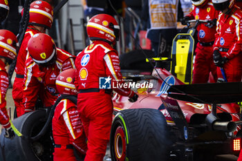 2024-07-07 - Carlos Sainz Jr. (ESP) - Scuderia Ferrari - Ferrari SF-24 - Ferrari during the Race on day 4, Sunday july 7, 2024 of the formula 1 qatar airways british grand prix 2024, scheduled to take place at the silverstone circuit from july 5 to july 7, 2024 - FORMULA 1 - QATAR AIRWAYS BRITISHGRAND PRIX 2024 - RACE - FORMULA 1 - MOTORS