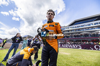 2024-07-07 - Lando Norris (GBR) - McLaren Formula 1 Team - McLaren MCL38 - Mercedes during the Race on day 4, Sunday july 7, 2024 of the formula 1 qatar airways british grand prix 2024, scheduled to take place at the silverstone circuit from july 5 to july 7, 2024 - FORMULA 1 - QATAR AIRWAYS BRITISHGRAND PRIX 2024 - RACE - FORMULA 1 - MOTORS