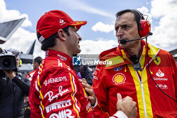 2024-07-07 - Carlos Sainz Jr. (ESP) - Scuderia Ferrari - Ferrari SF-24 - Ferrari during the Race on day 4, Sunday july 7, 2024 of the formula 1 qatar airways british grand prix 2024, scheduled to take place at the silverstone circuit from july 5 to july 7, 2024 - FORMULA 1 - QATAR AIRWAYS BRITISHGRAND PRIX 2024 - RACE - FORMULA 1 - MOTORS