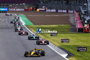 2024-07-07 - Oscar Piastri (AUS) - McLaren Formula 1 Team - McLaren MCL38 - Mercedes
 during the Race on day 4, Sunday july 7, 2024 of the formula 1 qatar airways british grand prix 2024, scheduled to take place at the silverstone circuit from july 5 to july 7, 2024 - FORMULA 1 - QATAR AIRWAYS BRITISHGRAND PRIX 2024 - RACE - FORMULA 1 - MOTORS