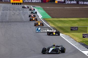 2024-07-07 - Lewis Hamilton (GBR) - Mercedes-AMG PETRONAS F1 Team - Mercedes W15 - Mercedes E Performance during the Race on day 4, Sunday july 7, 2024 of the formula 1 qatar airways british grand prix 2024, scheduled to take place at the silverstone circuit from july 5 to july 7, 2024 - FORMULA 1 - QATAR AIRWAYS BRITISHGRAND PRIX 2024 - RACE - FORMULA 1 - MOTORS