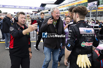 2024-07-07 - Jeremy Clarkson (GBR) TV Star during the Race on day 4, Sunday july 7, 2024 of the formula 1 qatar airways british grand prix 2024, scheduled to take place at the silverstone circuit from july 5 to july 7, 2024 - FORMULA 1 - QATAR AIRWAYS BRITISHGRAND PRIX 2024 - RACE - FORMULA 1 - MOTORS