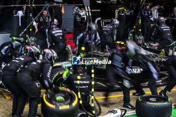 2024-07-07 - Lewis Hamilton (GBR) - Mercedes-AMG PETRONAS F1 Team - Mercedes W15 - Mercedes E Performance during the Race on day 4, Sunday july 7, 2024 of the formula 1 qatar airways british grand prix 2024, scheduled to take place at the silverstone circuit from july 5 to july 7, 2024 - FORMULA 1 - QATAR AIRWAYS BRITISHGRAND PRIX 2024 - RACE - FORMULA 1 - MOTORS