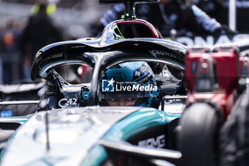 2024-07-07 - George Russell (GBR) - Mercedes-AMG PETRONAS F1 Team - Mercedes W15 - Mercedes E Performance during the Race on day 4, Sunday july 7, 2024 of the formula 1 qatar airways british grand prix 2024, scheduled to take place at the silverstone circuit from july 5 to july 7, 2024 - FORMULA 1 - QATAR AIRWAYS BRITISHGRAND PRIX 2024 - RACE - FORMULA 1 - MOTORS