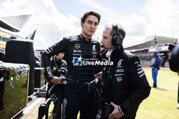 2024-07-07 - George Russell (GBR) - Mercedes-AMG PETRONAS F1 Team - Mercedes W15 - Mercedes E Performance during the Race on day 4, Sunday july 7, 2024 of the formula 1 qatar airways british grand prix 2024, scheduled to take place at the silverstone circuit from july 5 to july 7, 2024 - FORMULA 1 - QATAR AIRWAYS BRITISHGRAND PRIX 2024 - RACE - FORMULA 1 - MOTORS