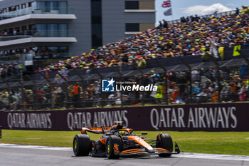 2024-07-07 - Lando Norris (GBR) - McLaren Formula 1 Team - McLaren MCL38 - Mercedes during the Race on day 4, Sunday july 7, 2024 of the formula 1 qatar airways british grand prix 2024, scheduled to take place at the silverstone circuit from july 5 to july 7, 2024 - FORMULA 1 - QATAR AIRWAYS BRITISHGRAND PRIX 2024 - RACE - FORMULA 1 - MOTORS