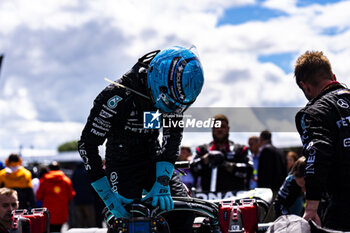 2024-07-07 - George Russell (GBR) - Mercedes-AMG PETRONAS F1 Team - Mercedes W15 - Mercedes E Performance during the Race on day 4, Sunday july 7, 2024 of the formula 1 qatar airways british grand prix 2024, scheduled to take place at the silverstone circuit from july 5 to july 7, 2024 - FORMULA 1 - QATAR AIRWAYS BRITISHGRAND PRIX 2024 - RACE - FORMULA 1 - MOTORS