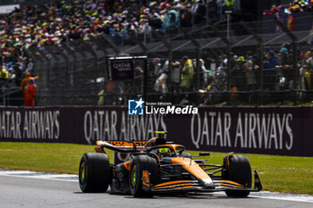 2024-07-07 - Lando Norris (GBR) - McLaren Formula 1 Team - McLaren MCL38 - Mercedes during the Race on day 4, Sunday july 7, 2024 of the formula 1 qatar airways british grand prix 2024, scheduled to take place at the silverstone circuit from july 5 to july 7, 2024 - FORMULA 1 - QATAR AIRWAYS BRITISHGRAND PRIX 2024 - RACE - FORMULA 1 - MOTORS