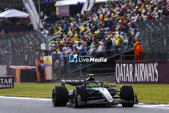 2024-07-07 - Lewis Hamilton (GBR) - Mercedes-AMG PETRONAS F1 Team - Mercedes W15 - Mercedes E Performance during the Race on day 4, Sunday july 7, 2024 of the formula 1 qatar airways british grand prix 2024, scheduled to take place at the silverstone circuit from july 5 to july 7, 2024 - FORMULA 1 - QATAR AIRWAYS BRITISHGRAND PRIX 2024 - RACE - FORMULA 1 - MOTORS