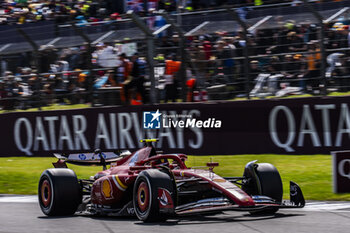 2024-07-07 - Carlos Sainz Jr. (ESP) - Scuderia Ferrari - Ferrari SF-24 - Ferrari during the Race on day 4, Sunday july 7, 2024 of the formula 1 qatar airways british grand prix 2024, scheduled to take place at the silverstone circuit from july 5 to july 7, 2024 - FORMULA 1 - QATAR AIRWAYS BRITISHGRAND PRIX 2024 - RACE - FORMULA 1 - MOTORS