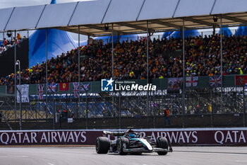 2024-07-07 - George Russell (GBR) - Mercedes-AMG PETRONAS F1 Team - Mercedes W15 - Mercedes E Performance during the Race on day 4, Sunday july 7, 2024 of the formula 1 qatar airways british grand prix 2024, scheduled to take place at the silverstone circuit from july 5 to july 7, 2024 - FORMULA 1 - QATAR AIRWAYS BRITISHGRAND PRIX 2024 - RACE - FORMULA 1 - MOTORS