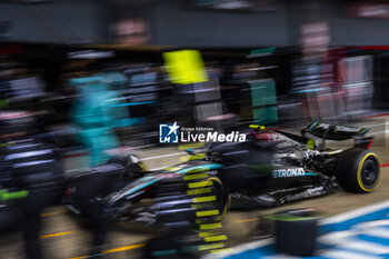 2024-07-07 - Lewis Hamilton (GBR) - Mercedes-AMG PETRONAS F1 Team - Mercedes W15 - Mercedes E Performance during the Race on day 4, Sunday july 7, 2024 of the formula 1 qatar airways british grand prix 2024, scheduled to take place at the silverstone circuit from july 5 to july 7, 2024 - FORMULA 1 - QATAR AIRWAYS BRITISHGRAND PRIX 2024 - RACE - FORMULA 1 - MOTORS