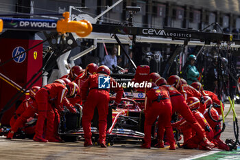 2024-07-07 - Carlos Sainz Jr. (ESP) - Scuderia Ferrari - Ferrari SF-24 - Ferrari during the Race on day 4, Sunday july 7, 2024 of the formula 1 qatar airways british grand prix 2024, scheduled to take place at the silverstone circuit from july 5 to july 7, 2024 - FORMULA 1 - QATAR AIRWAYS BRITISHGRAND PRIX 2024 - RACE - FORMULA 1 - MOTORS