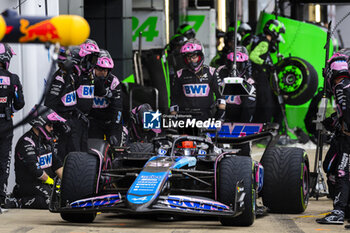 2024-07-07 - Esteban Ocon (FRA) - Alpine F1 Team - Alpine A524 - Renault during the Race on day 4, Sunday july 7, 2024 of the formula 1 qatar airways british grand prix 2024, scheduled to take place at the silverstone circuit from july 5 to july 7, 2024 - FORMULA 1 - QATAR AIRWAYS BRITISHGRAND PRIX 2024 - RACE - FORMULA 1 - MOTORS