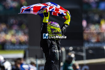 2024-07-07 - Lewis Hamilton (GBR) - Mercedes-AMG PETRONAS F1 Team - Mercedes W15 - Mercedes E Performance during the Race on day 4, Sunday july 7, 2024 of the formula 1 qatar airways british grand prix 2024, scheduled to take place at the silverstone circuit from july 5 to july 7, 2024 - FORMULA 1 - QATAR AIRWAYS BRITISHGRAND PRIX 2024 - RACE - FORMULA 1 - MOTORS