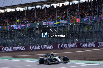 2024-07-07 - Lewis Hamilton (GBR) - Mercedes-AMG PETRONAS F1 Team - Mercedes W15 - Mercedes E Performance during the Race on day 4, Sunday july 7, 2024 of the formula 1 qatar airways british grand prix 2024, scheduled to take place at the silverstone circuit from july 5 to july 7, 2024 - FORMULA 1 - QATAR AIRWAYS BRITISHGRAND PRIX 2024 - RACE - FORMULA 1 - MOTORS