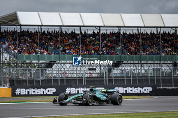 2024-07-05 - 14 ALONSO Fernando (spa), Aston Martin F1 Team AMR24, action during the Formula 1 Qatar Airways British Grand Prix 2024, 12th round of the 2024 Formula One World Championship from July 5 to 7, 2024 on the Silverstone Circuit, in Silverstone, United Kingdom - F1 - BRITISH GRAND PRIX 2024 - FORMULA 1 - MOTORS