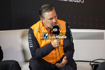 2024-07-05 - BROWN Zak (usa), CEO of of McLaren Racing, portrait press conference during the Formula 1 Qatar Airways British Grand Prix 2024, 12th round of the 2024 Formula One World Championship from July 5 to 7, 2024 on the Silverstone Circuit, in Silverstone, United Kingdom - F1 - BRITISH GRAND PRIX 2024 - FORMULA 1 - MOTORS