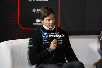 2024-07-05 - WOLFF Toto (aut), Team Principal & CEO of Mercedes AMG F1 Team, portrait press conference during the Formula 1 Qatar Airways British Grand Prix 2024, 12th round of the 2024 Formula One World Championship from July 5 to 7, 2024 on the Silverstone Circuit, in Silverstone, United Kingdom - F1 - BRITISH GRAND PRIX 2024 - FORMULA 1 - MOTORS